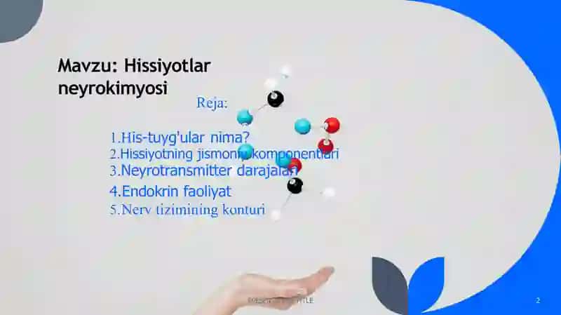 Hissiyotlar neyrokimyosi 2
