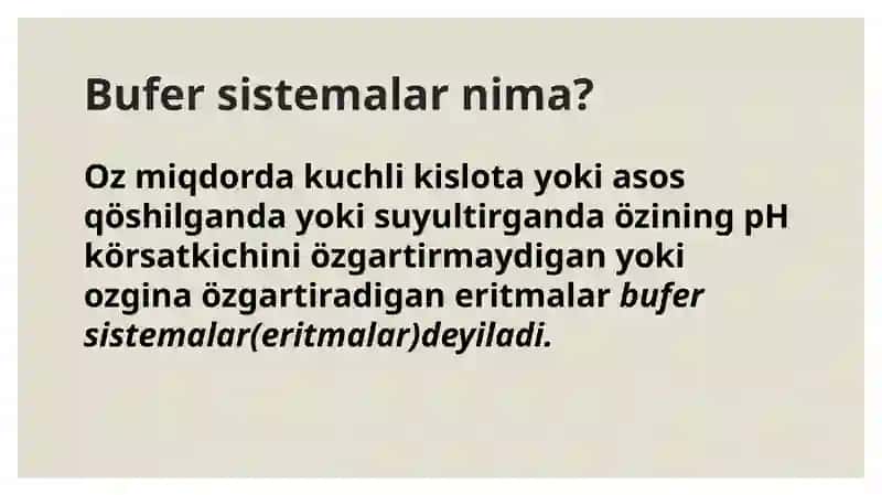 Bufer sistemalar 2