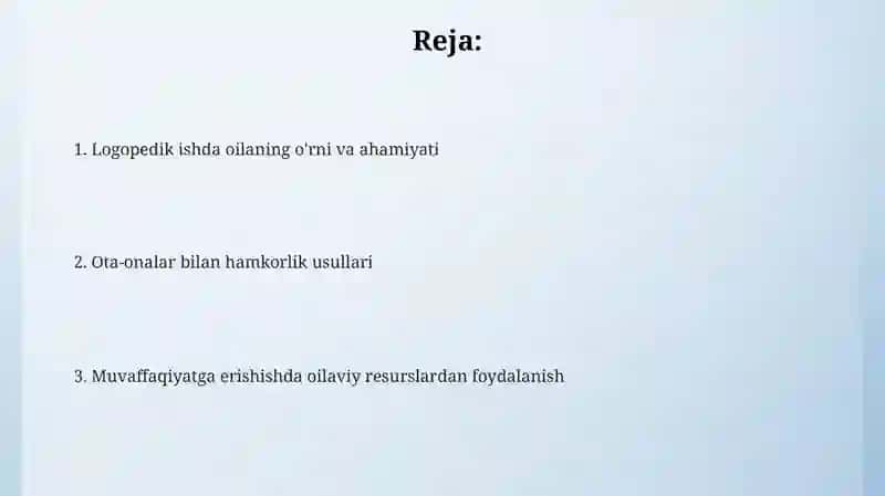 Lagapedik ishda oilaning roʻli va ota-ona bilan hamkorlik usullari 2