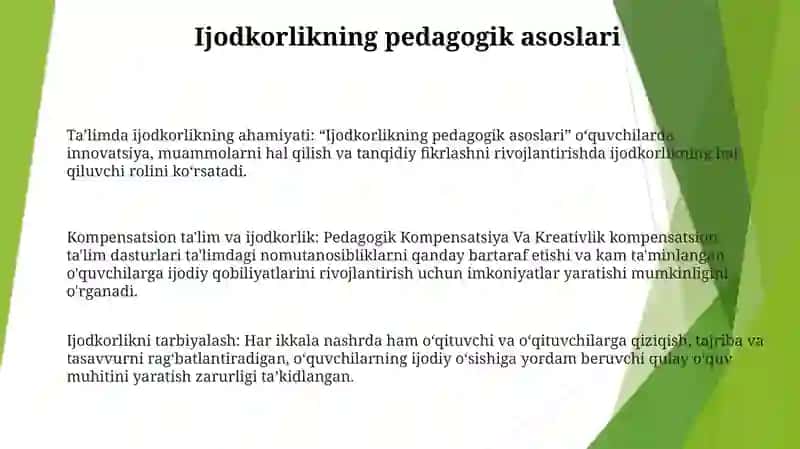 Pedagogik Kompensatsiya Va Kreativlik 2