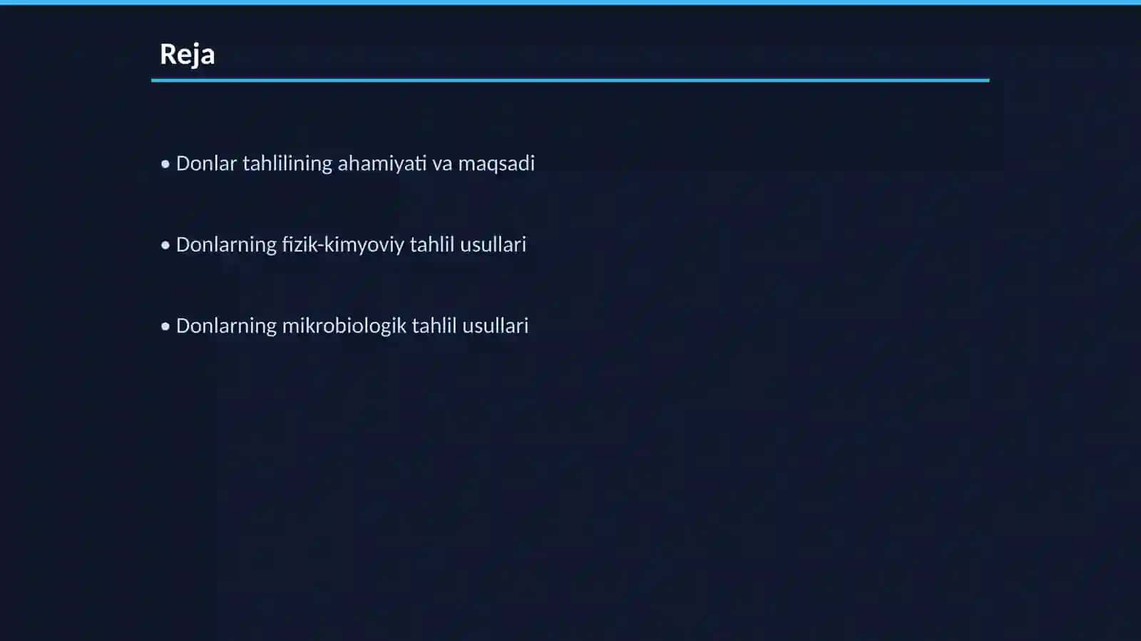 Donlarning tahlil usullari 2