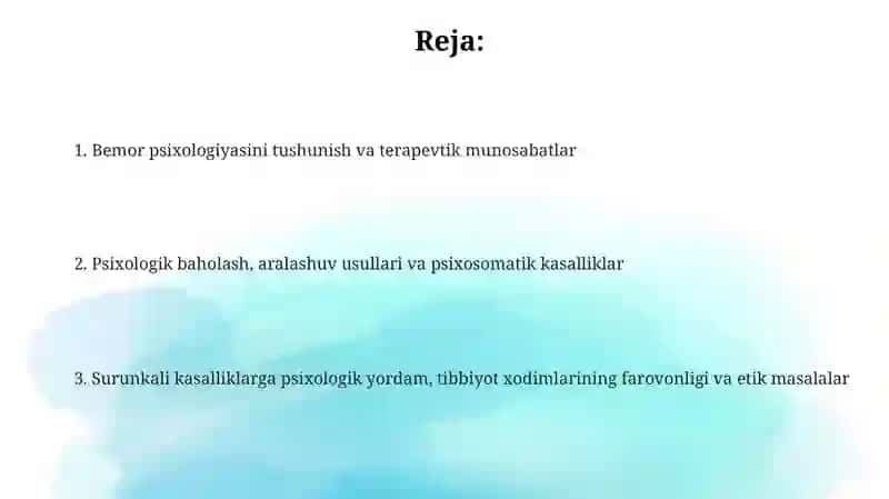 Bemorlarni parvarishlashda psixalogik yondashuv 2