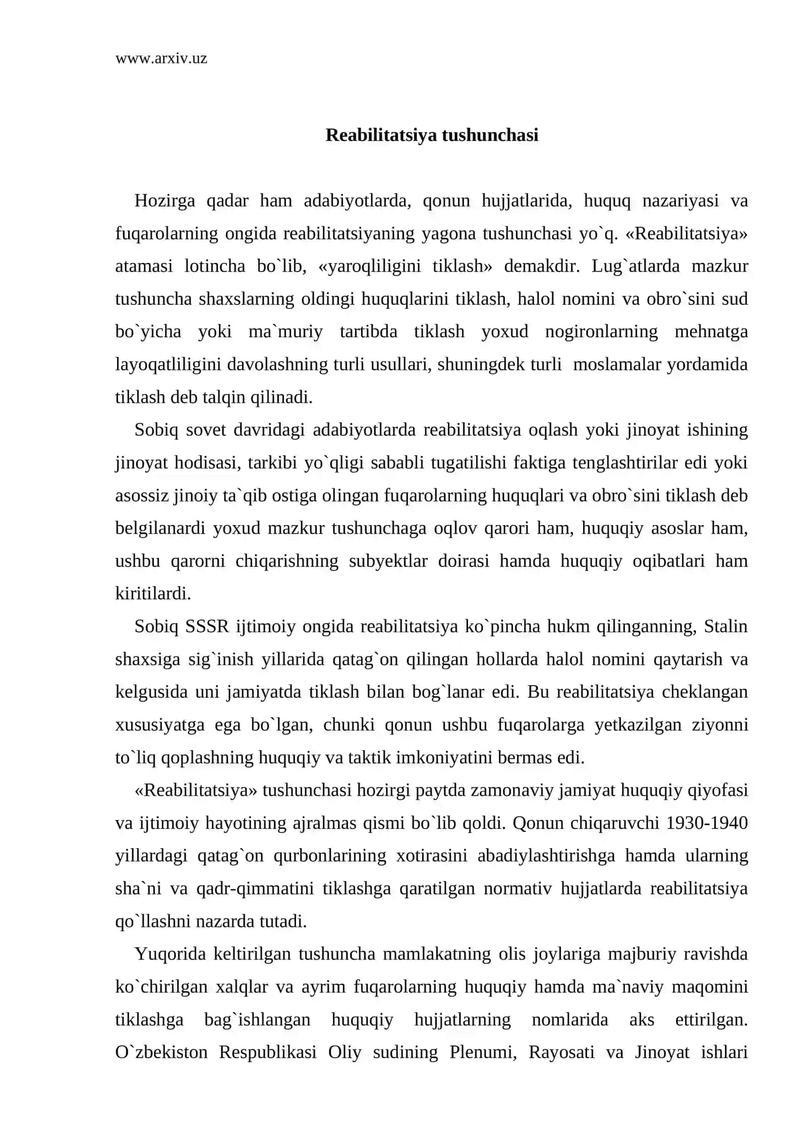 Umumiy reabilitatsiya asoslari 2