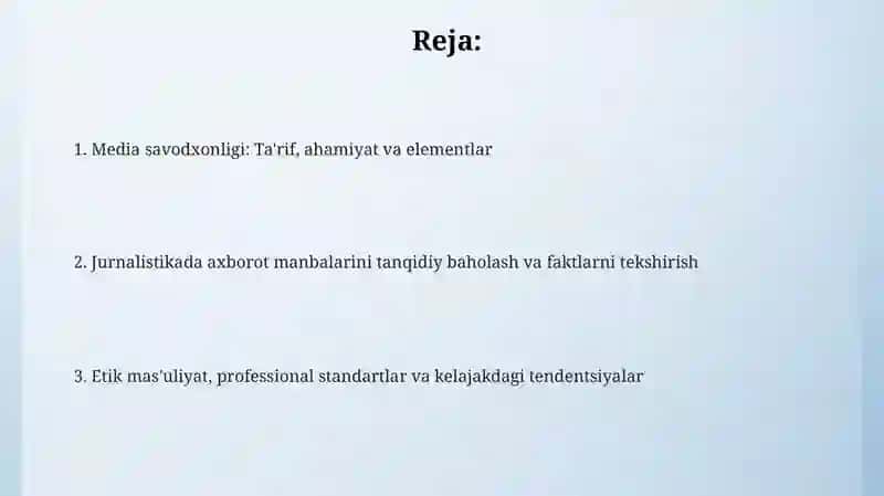 Media savodxonligi 2