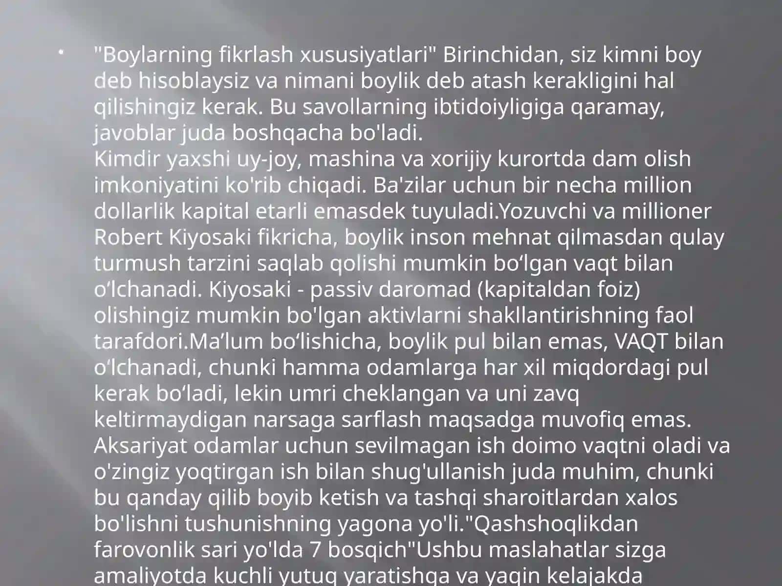 Boylarkabifikrlashningo‘zigaxosxususiyatlari 2