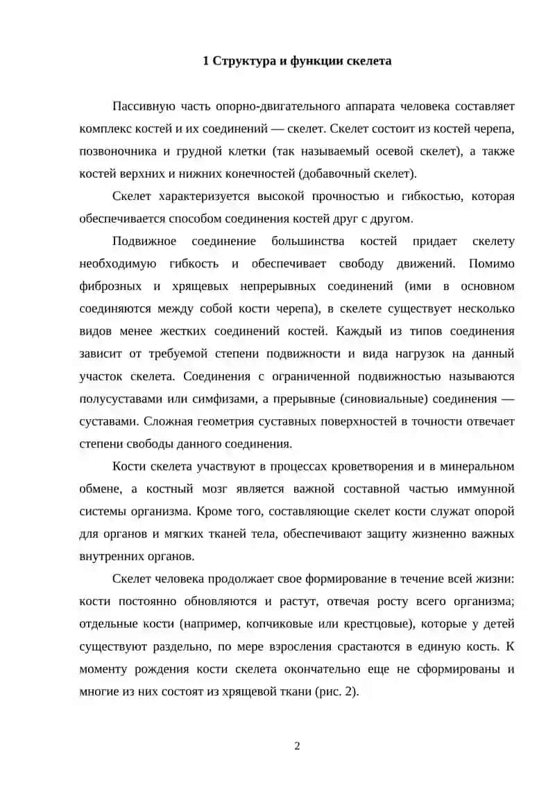 Строение костей организма, их возрастного особенности и виды 2