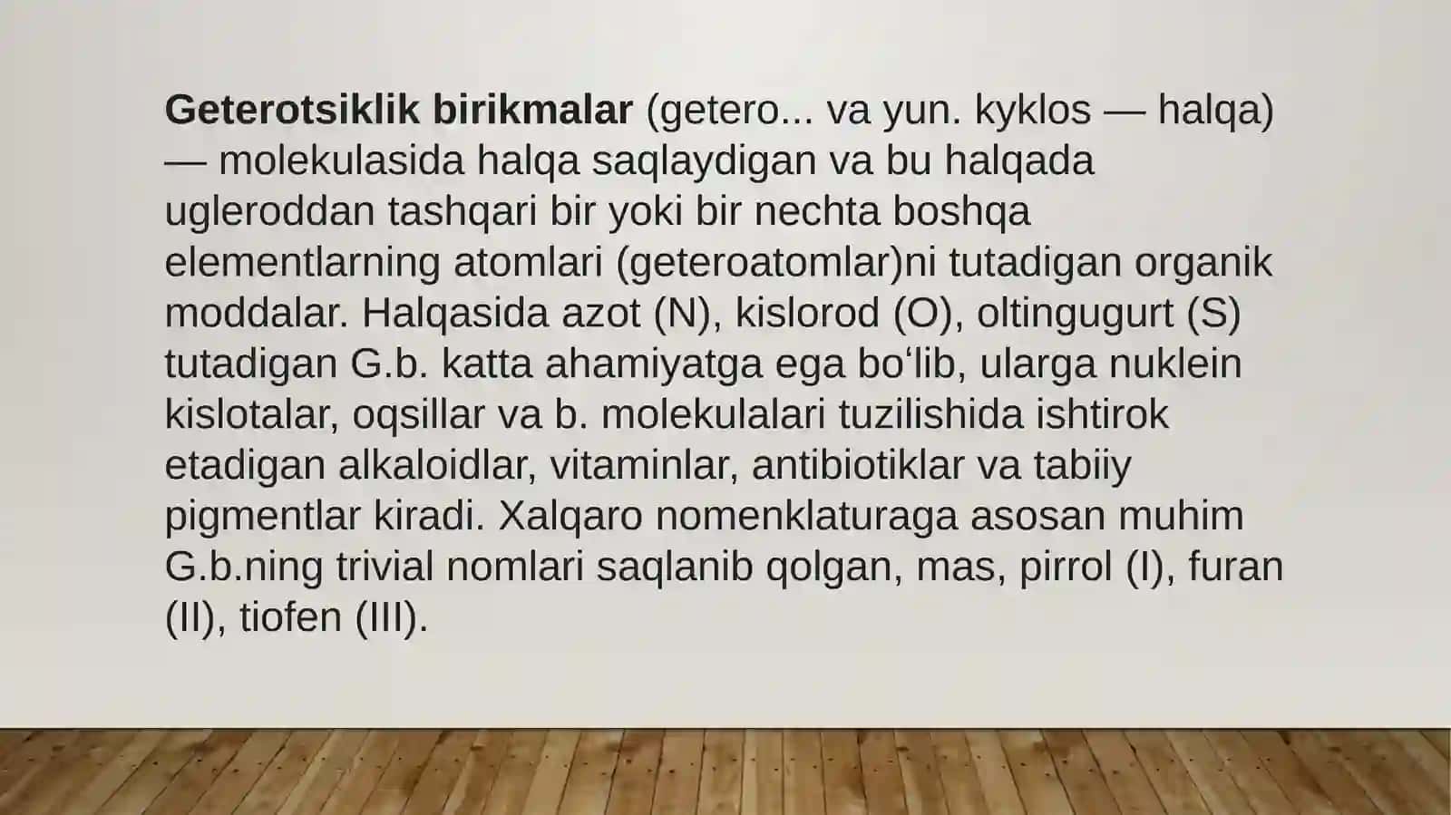 Getero-vapolifunksional birikmalar asosida ishlab chiqariladigan zamonaviy dorivosi 2