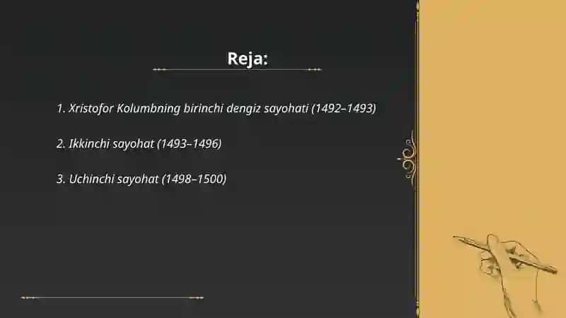 X. Kolumbning geografik sayohatlari 2