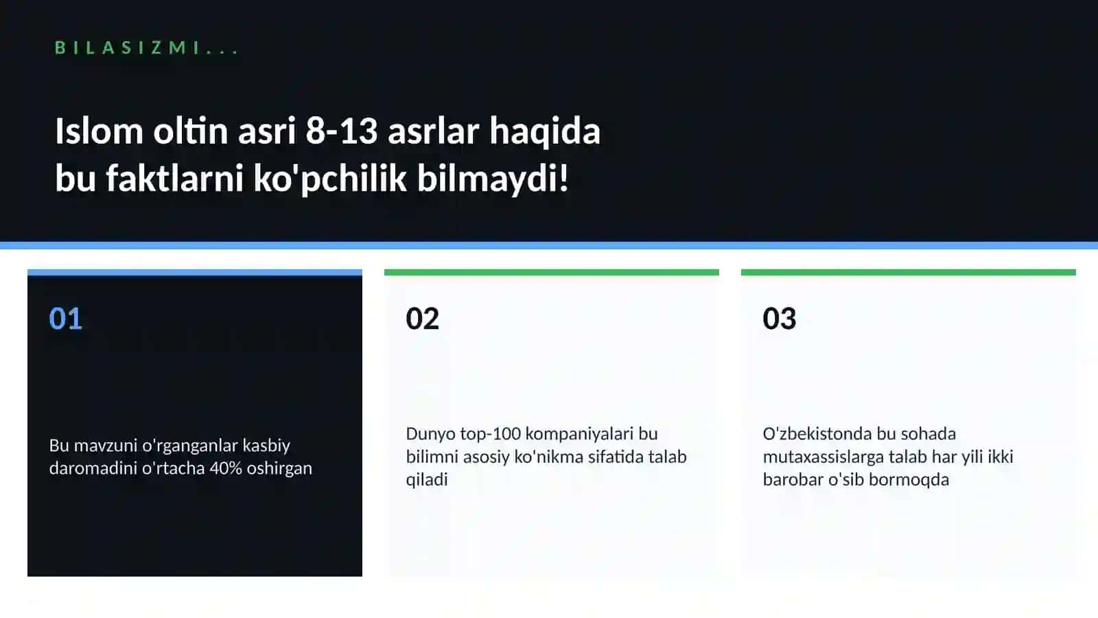 Islom oltin asri 8-13 asrlar 2
