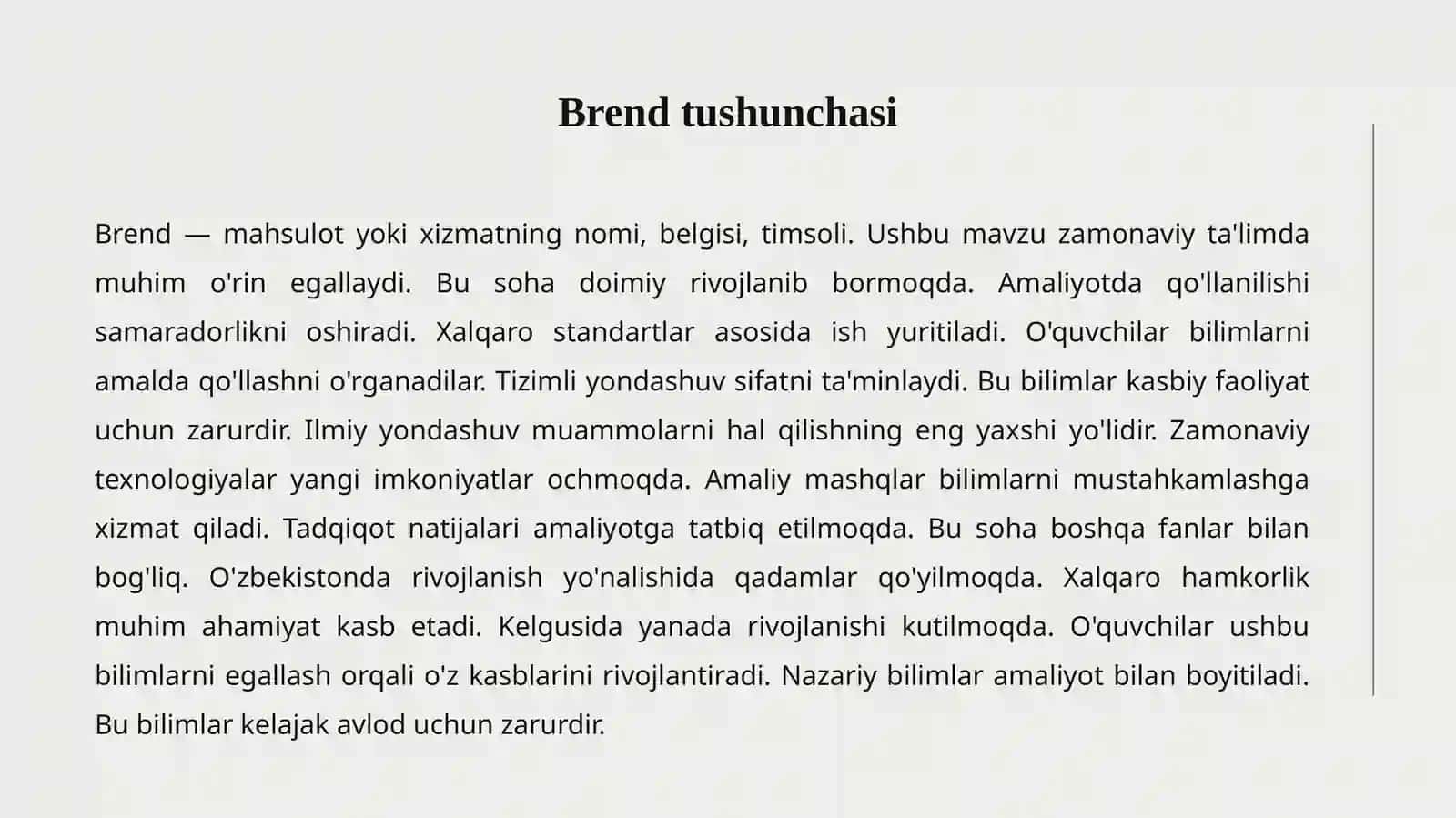 Brend tushunchasi 2