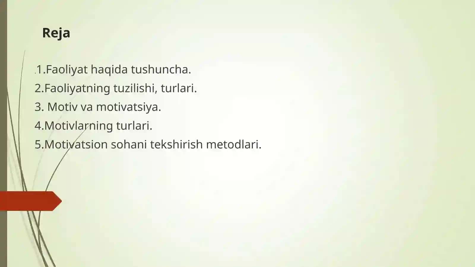 Faoliyat va motivatsiya 2
