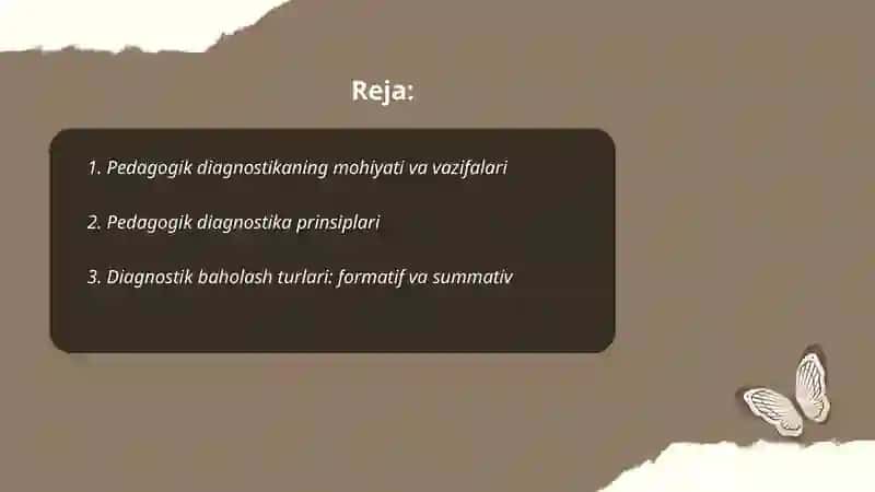 Pedagogik diagnostika 2