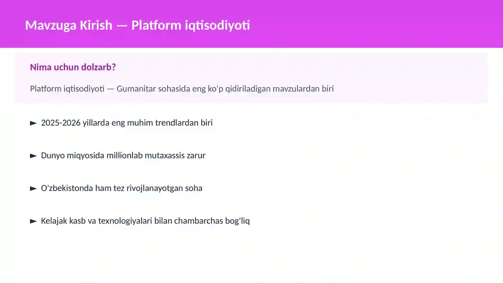 Platform iqtisodiyoti 2