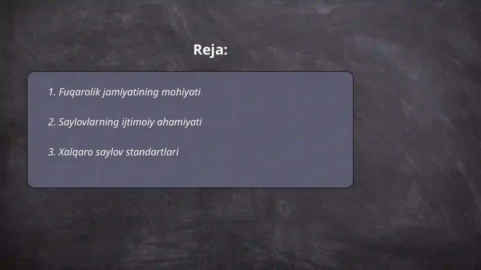 Erkin saylovlar fuqarolik jamiyatining asosiy belgisi 2