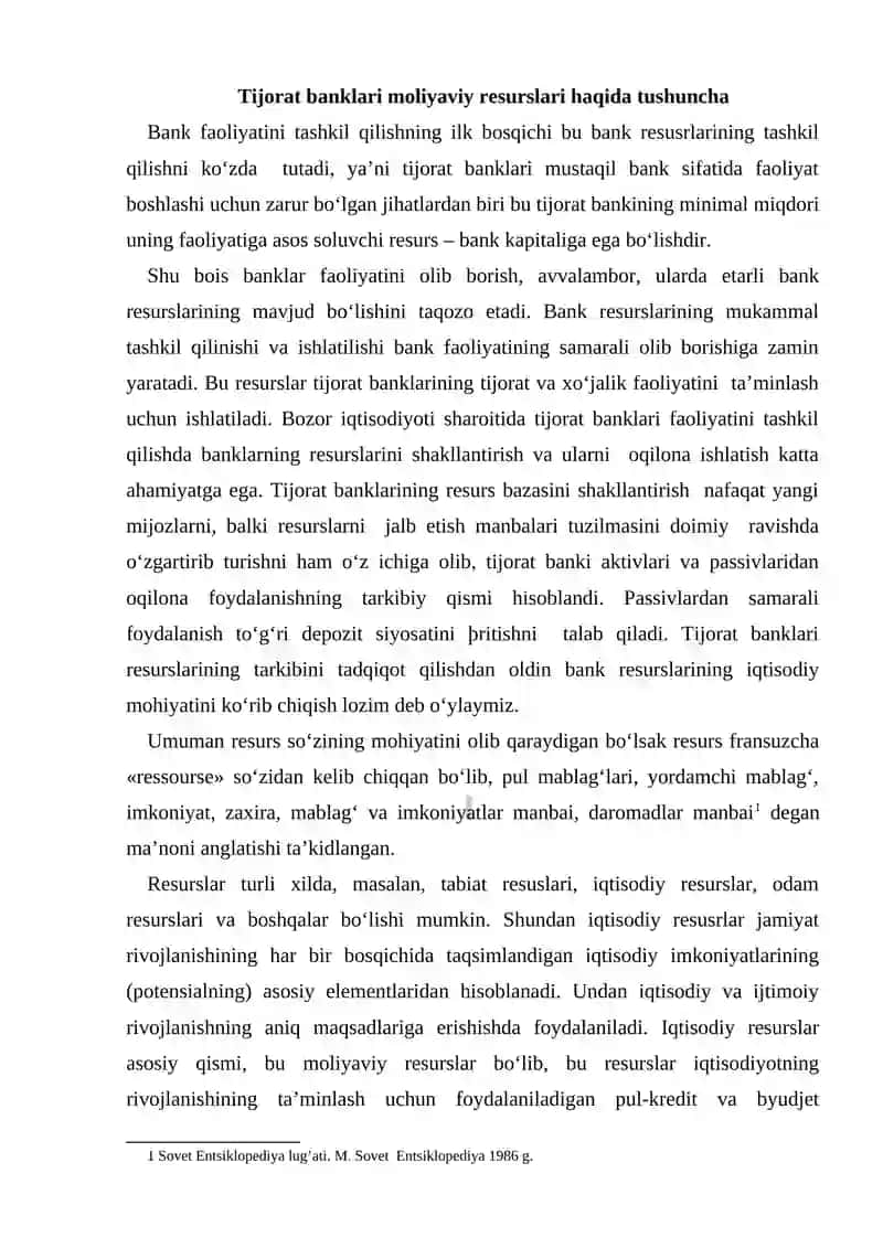 Tijorat banklari va ularning funktsiyalari 2