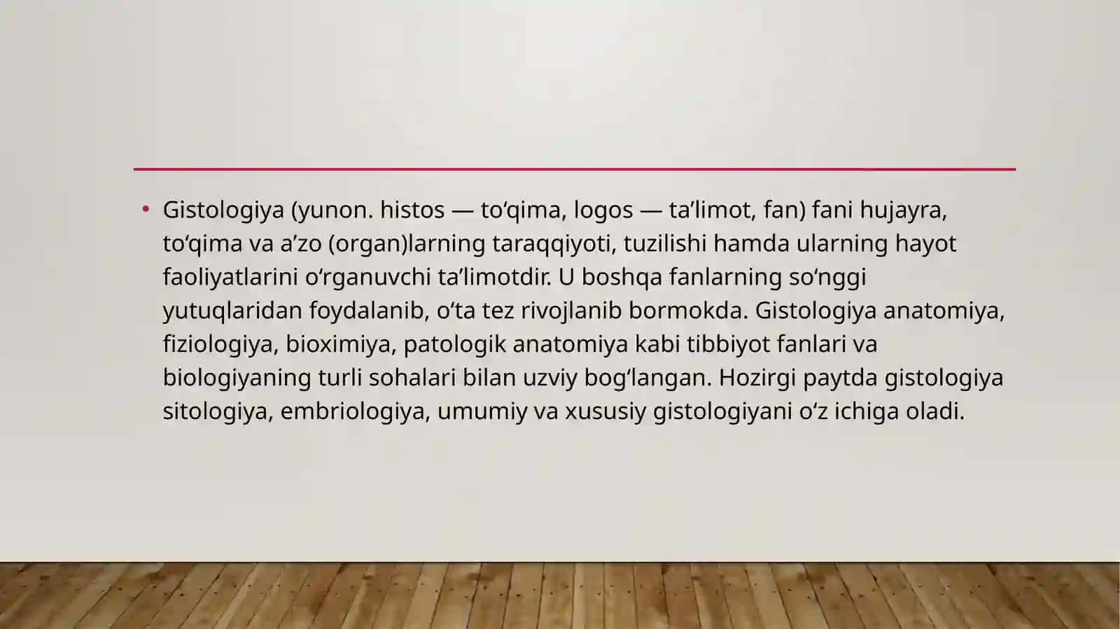 Gistologiyaga kirish 2