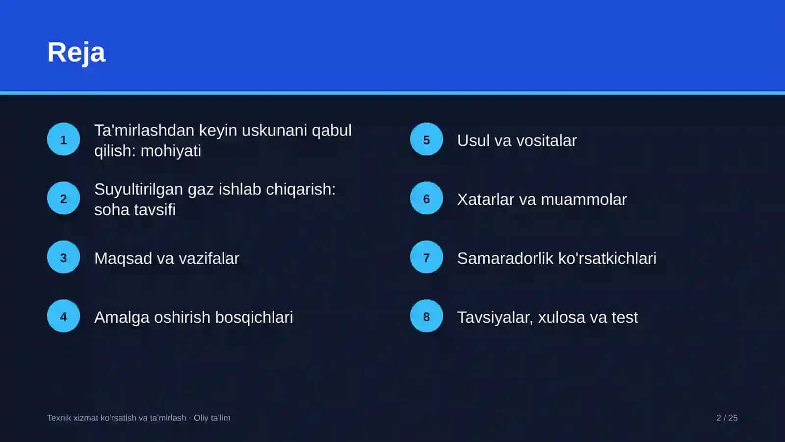 suyultirilgan gaz ishlab chiqarishda ta'mirlashdan keyin uskunalarni qabul qilish tartibi 3150 2