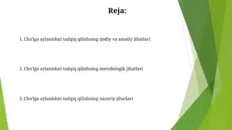 Cho'lga aylanishni tadqiq qilishning metodologik jihatlari 2
