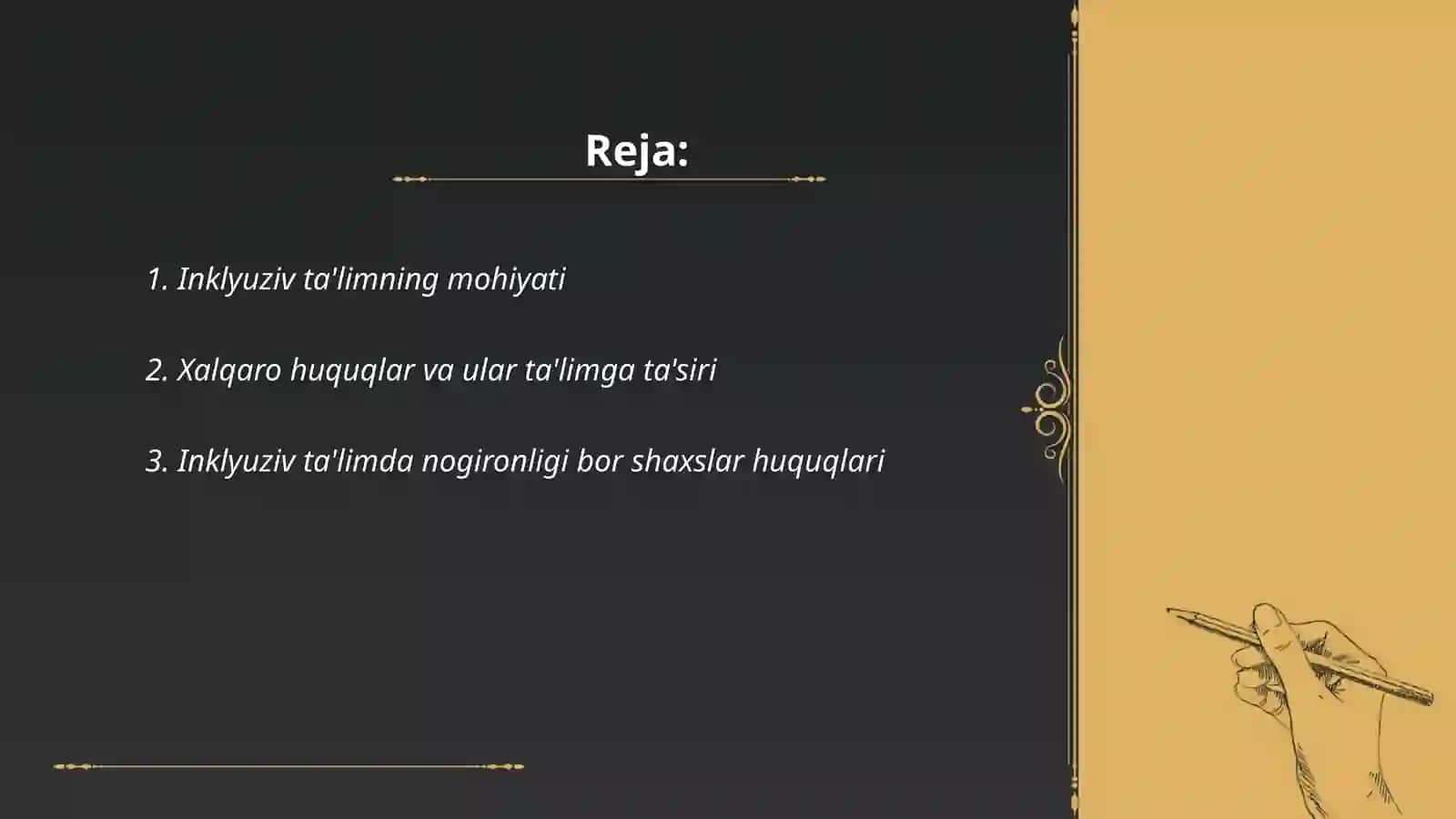 Inklyuziv ta'lim va xalqaro huquqlari 2