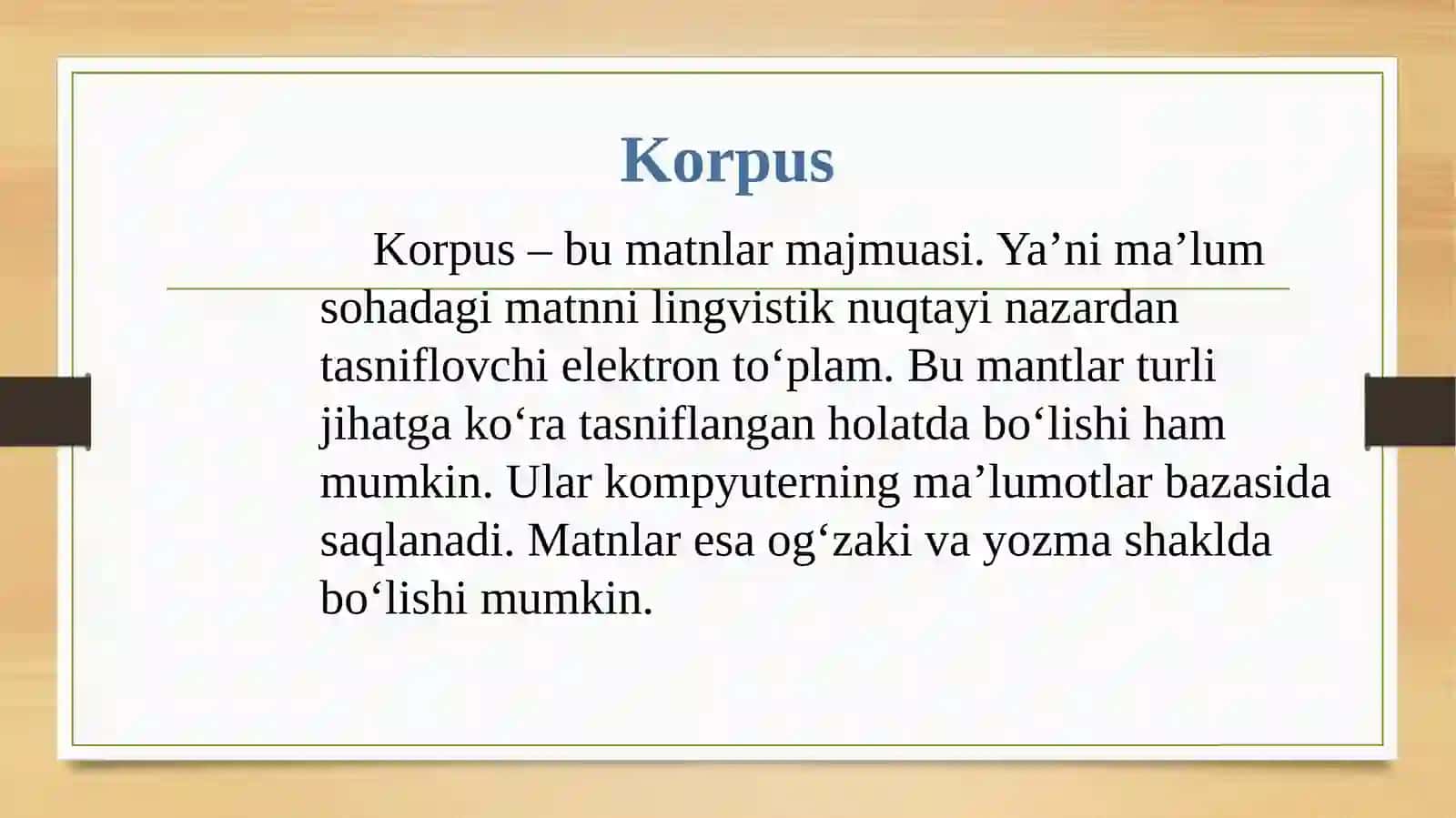 Korpus 2