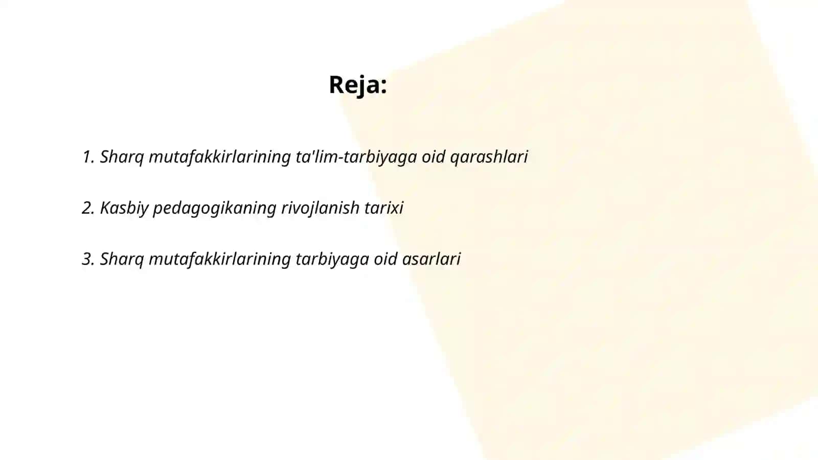 Sharq mutafakkirlarining kasbiy pedagogik faoliyatini shakllantirishga oid qarashlar 2