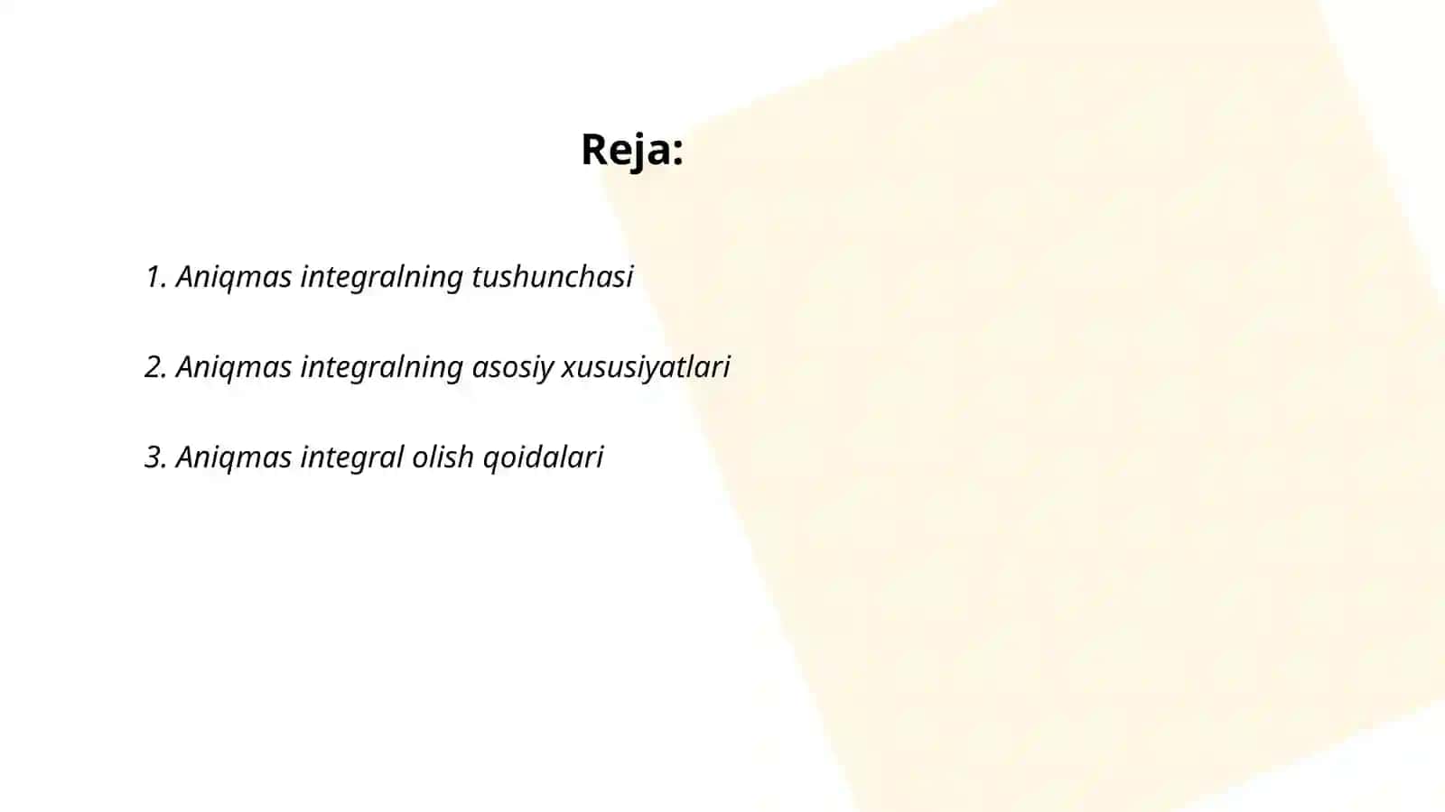 Aniqmas integral 2