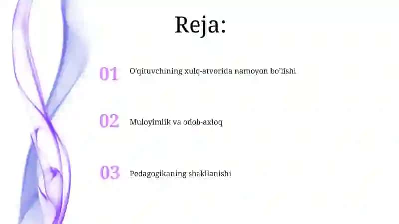 Pedagogik nazokat va xushmuomalalikning òqituvchi xulq atvorida shakllanishi 2