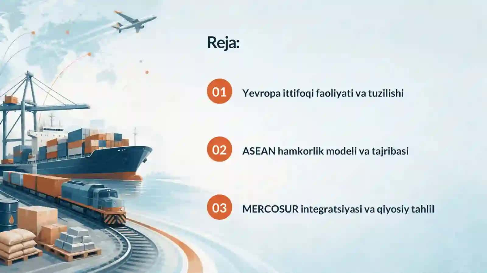 Yevropa ittifoqi ASEAN va MERCUR integratsion birlashmalarining faoliyatini organish 2