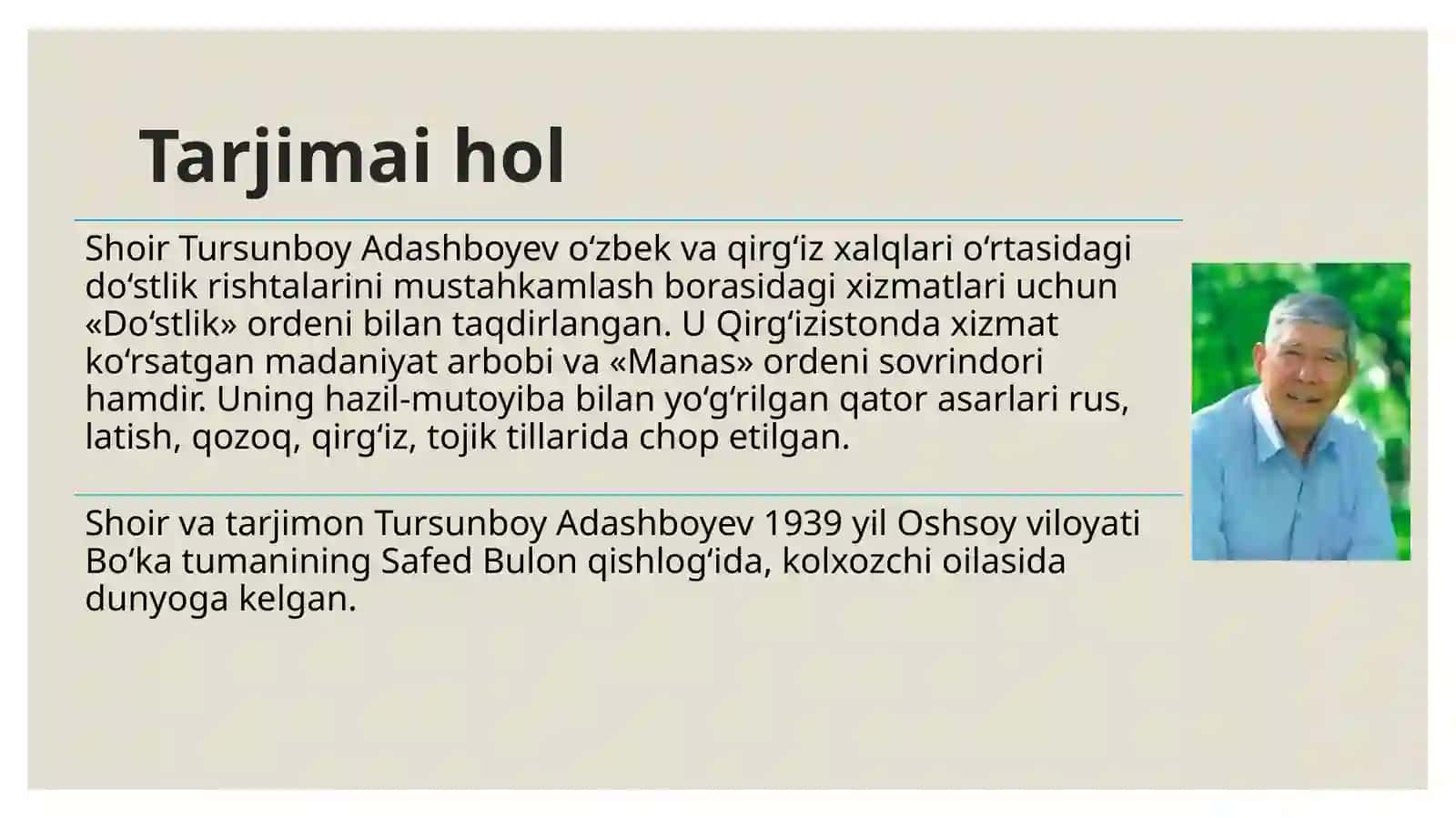 Tursunboy Adashboyev hayoti va ijodi 2