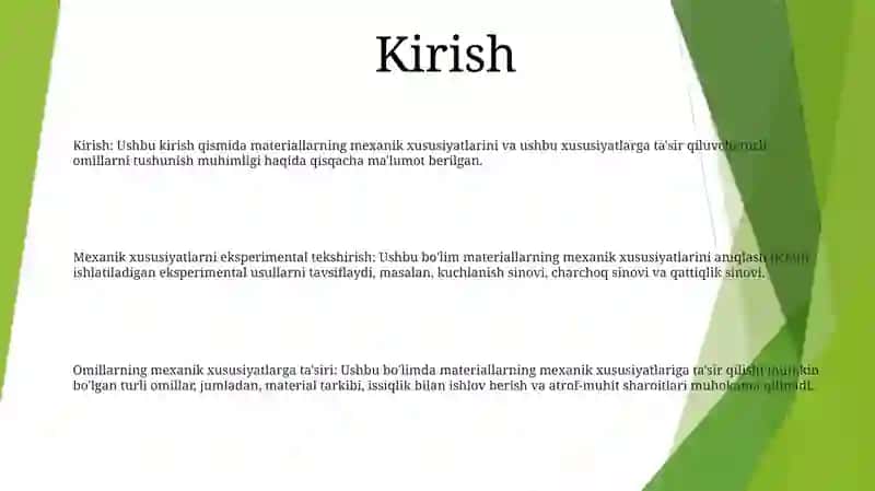 Yangi Materiallarning Mehanik Xususiyatlarini Tajribada Òrganish 2