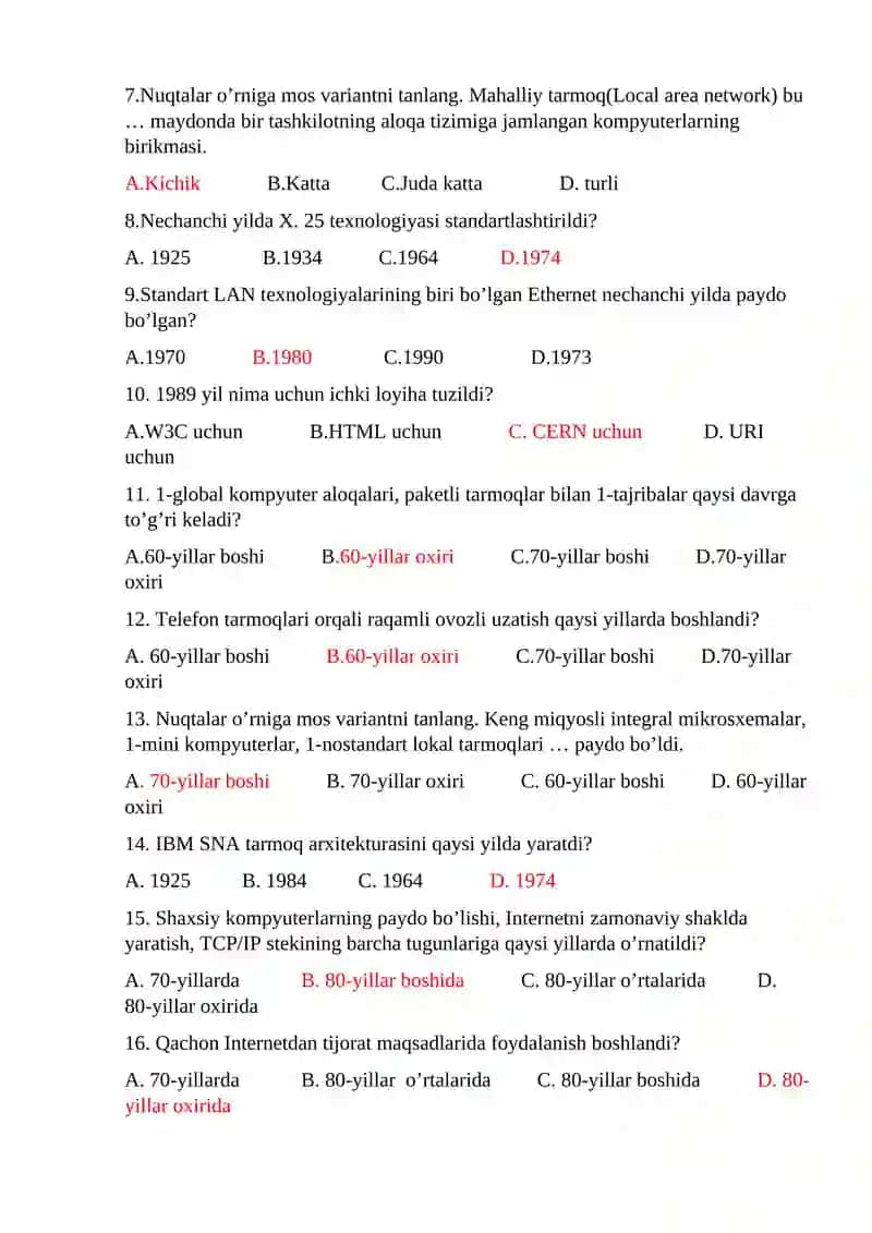 Kompyuter tarmoqlari 2