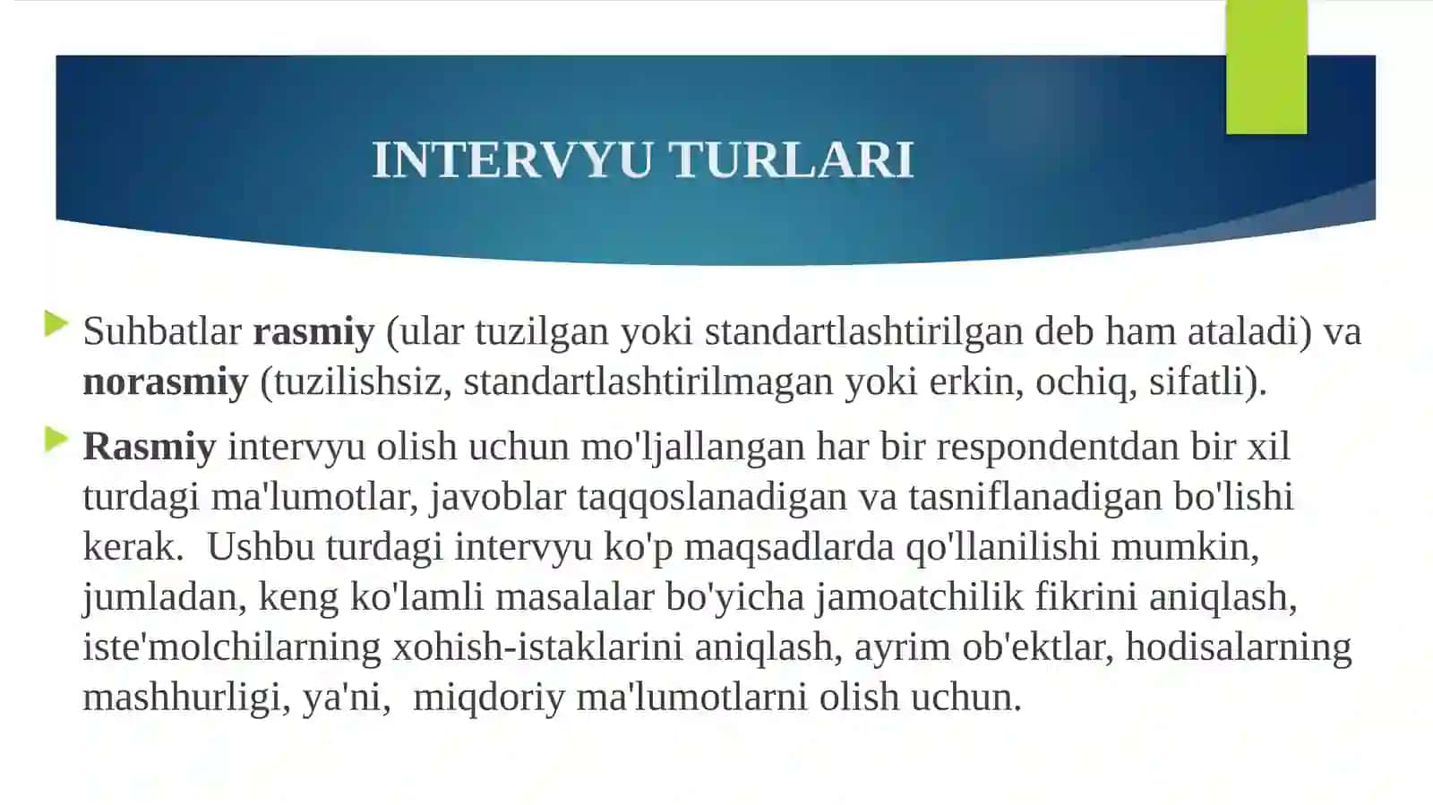 INTERVYU METODI 2