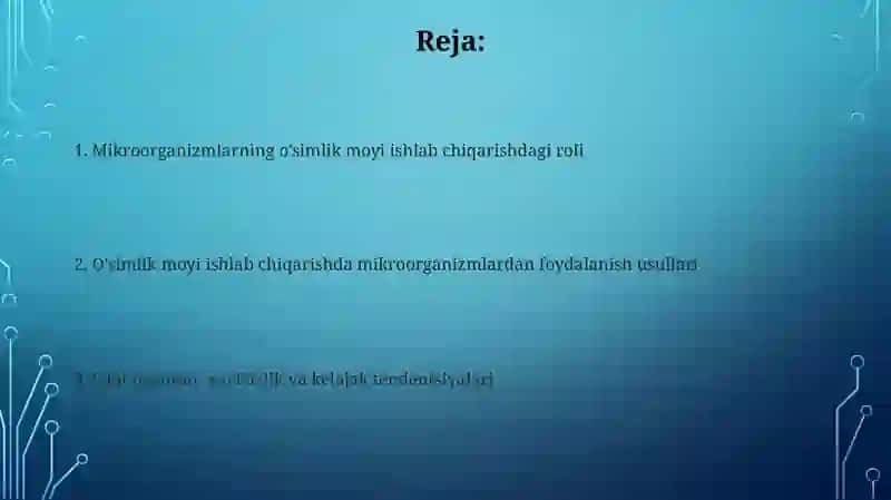 Oziq ovqat texnalogiyasi 2