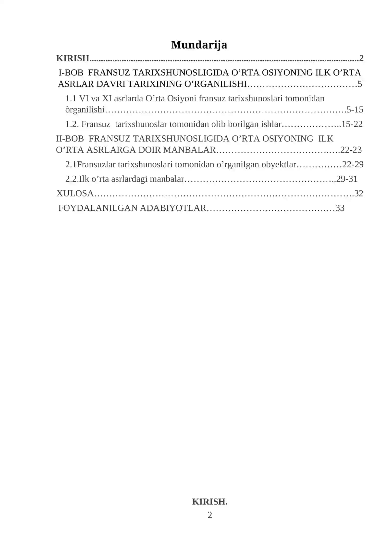 Fransuz tarixshunosligida O’rta Osiyoning ilk o’rta asrlar davri tarixining o’rganilishi 2