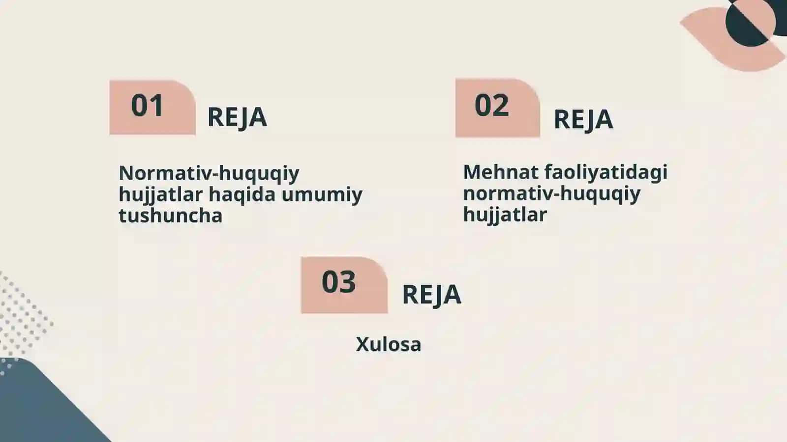Mehnat faoliyatidagi normativ-huquqiy hujjatlar 2