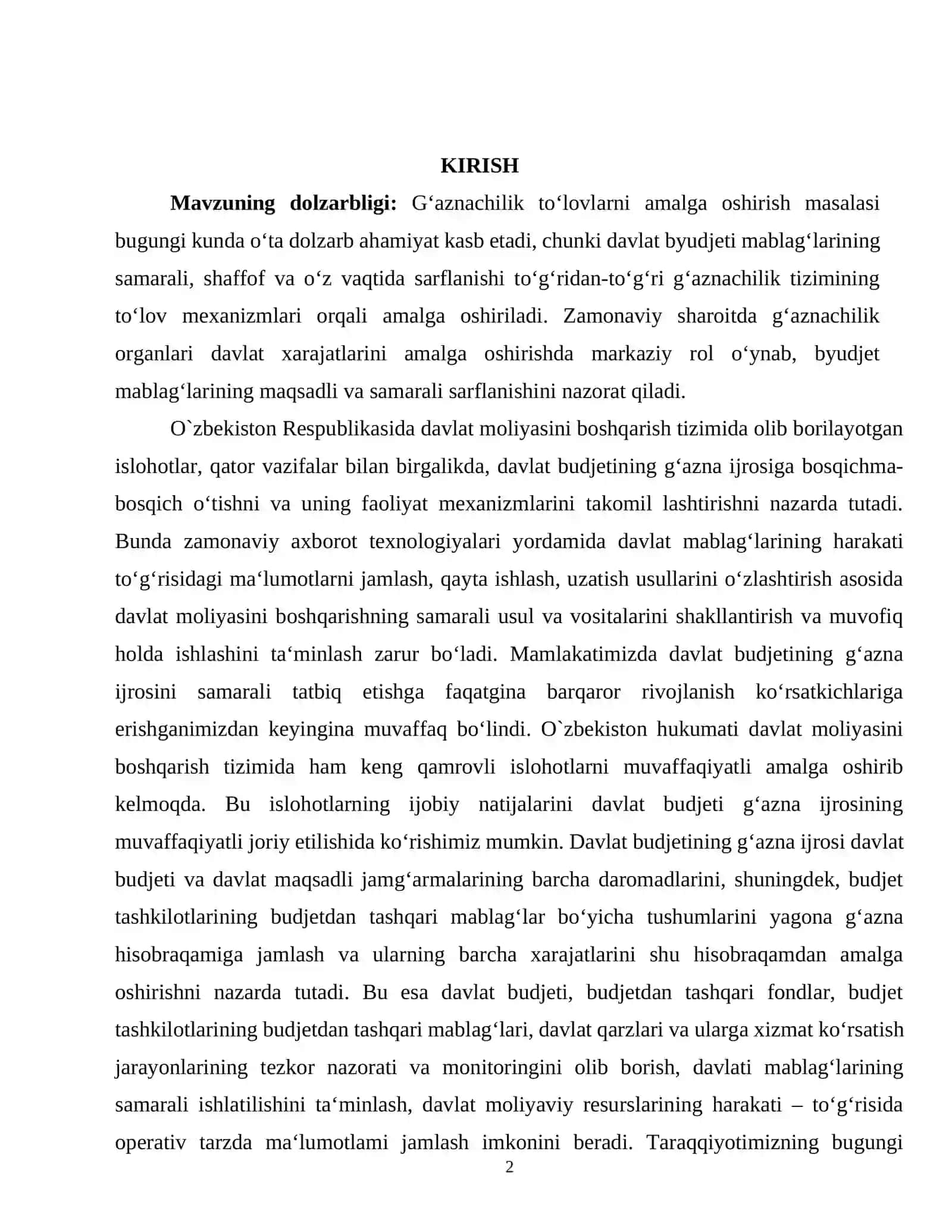 G‘aznachilik to‘lovlarni amalga oshirish 2