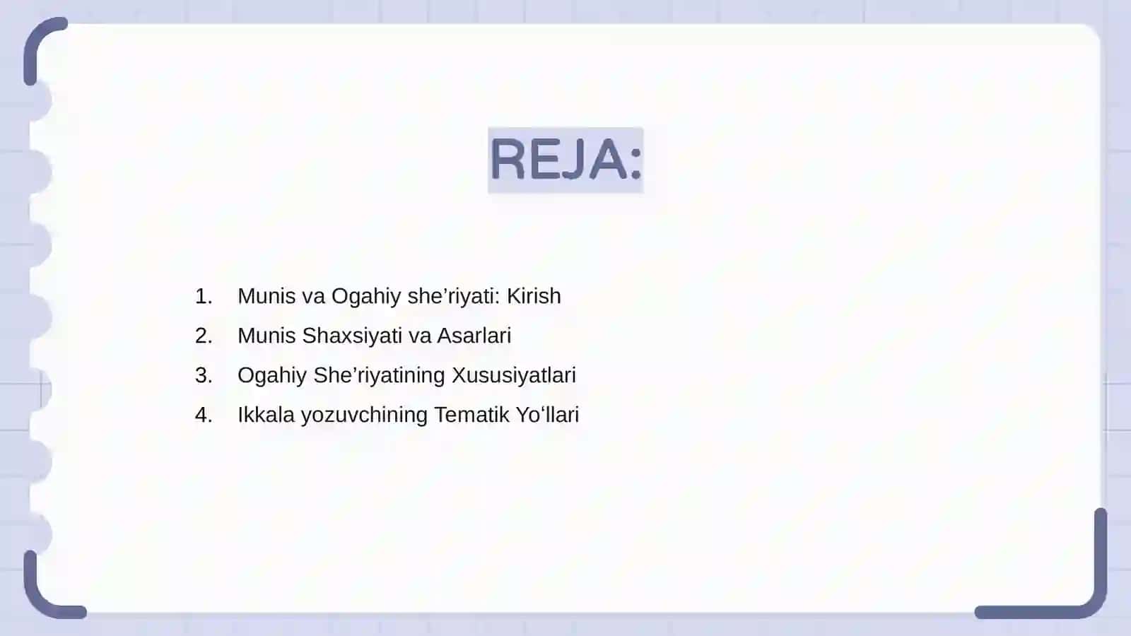 Munis va Ogahiy she’riyati 2