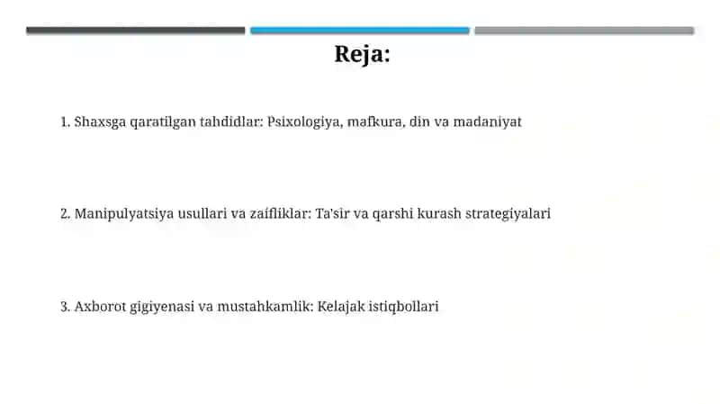 Shaxsga qaratilgan axborot xurujlari 2