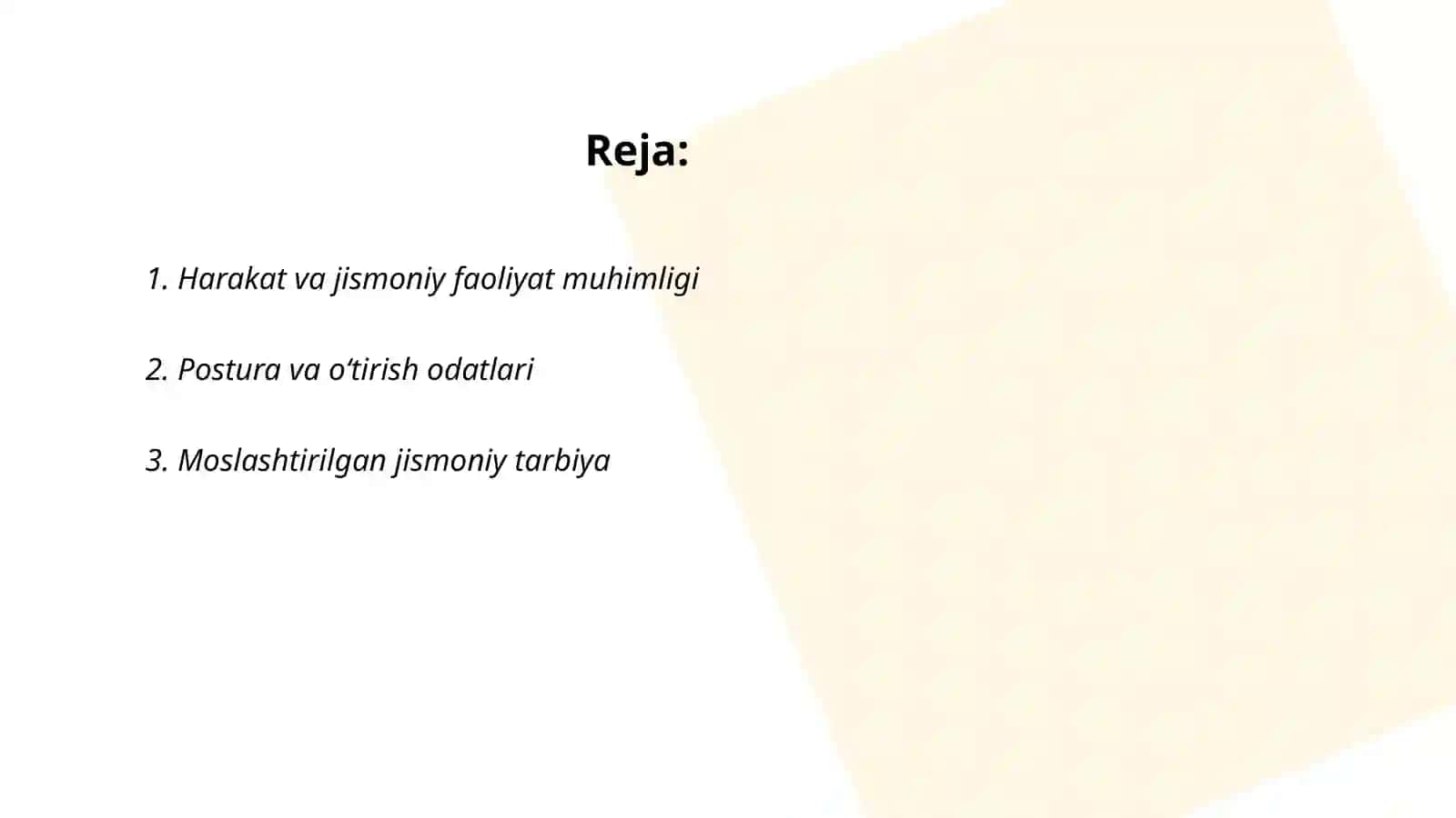 Irsiy (gen)kasalliklariga chalingan maktab oʻquvchilari bilan mashgʻulotlar oʻtkazish tamoyillari.Tayanch-harakat tizimi kasalliklari boʻlgan bolalarning talim ehtiyojlari va imkoniyatlari 2