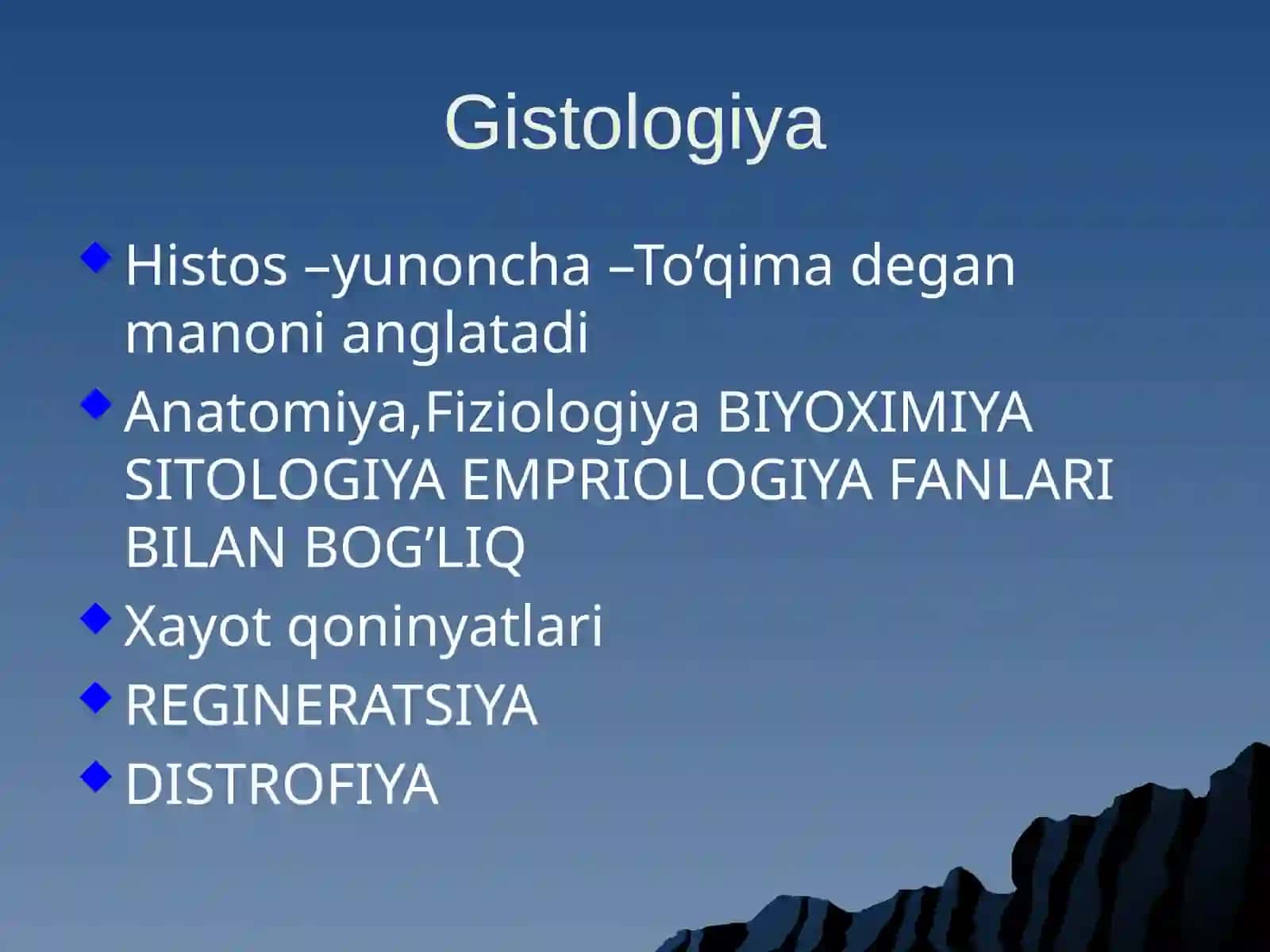 Gistologiyafaning Hujayranazariyasi 2