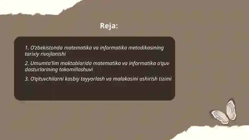 O‘zbekistonda matematika va informatika metodikasining rivojlanishi 2