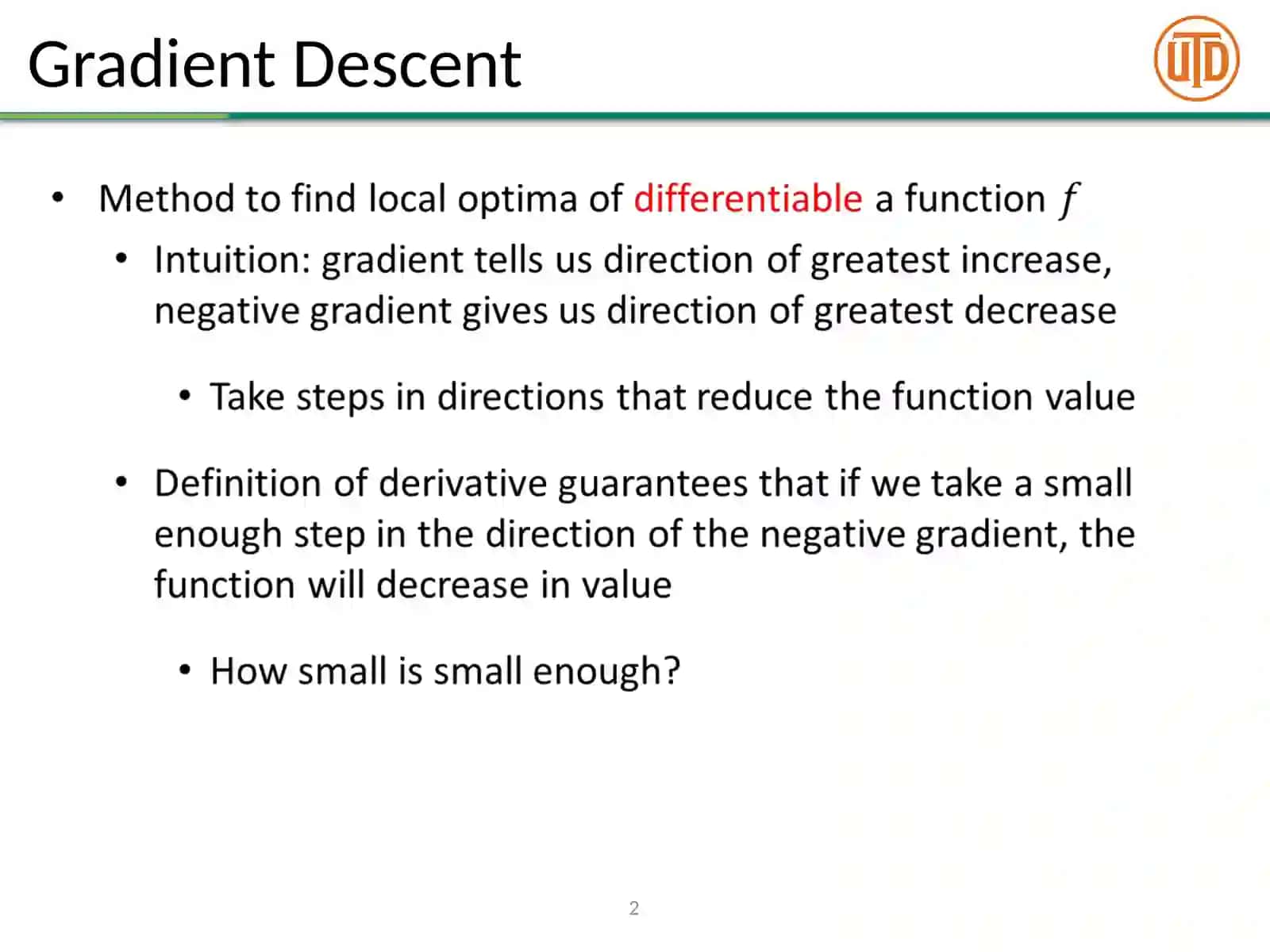 Gradient Descent 2