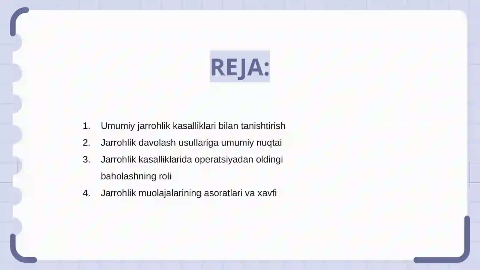 Umumiy jarrohlik kasalliklari va uning davosi 2