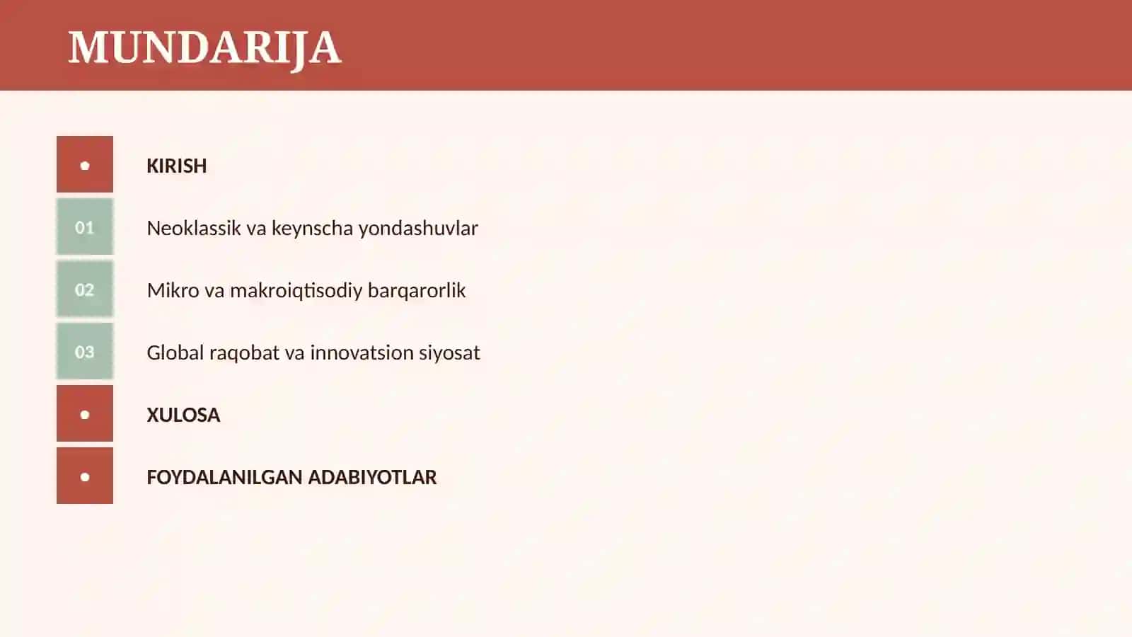 HOZIRGI ZAMON G'ARB IQTISODIYOTI VA UNING ASOSIY YO’NALISHLARI 2