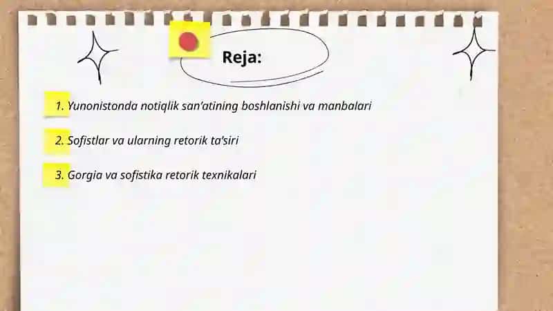 Yunonistonda notiqlik sanʼati tarixi haqida 2