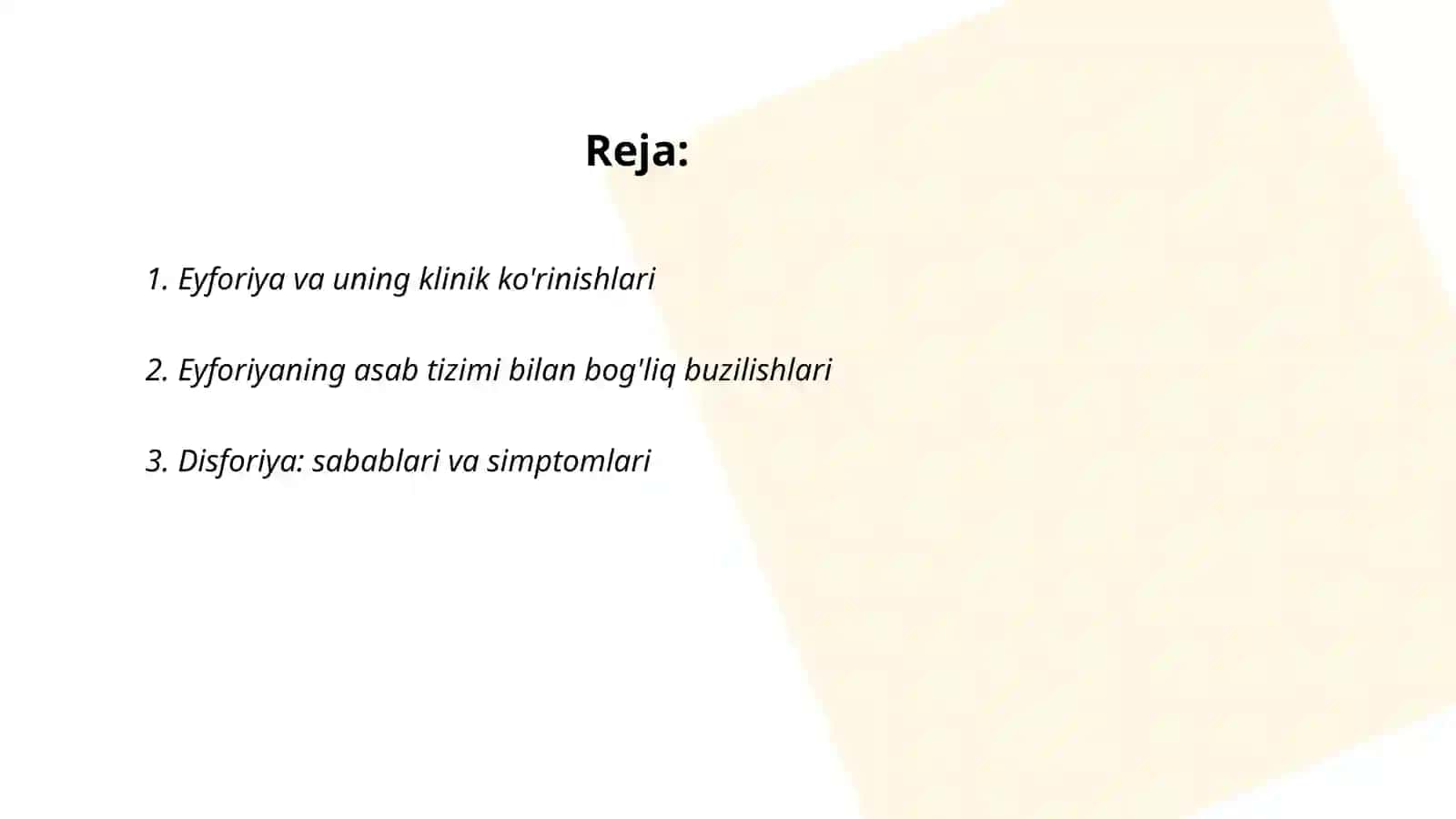 Emotsiya jarayonining turli kasalliklarda buzilishi 2