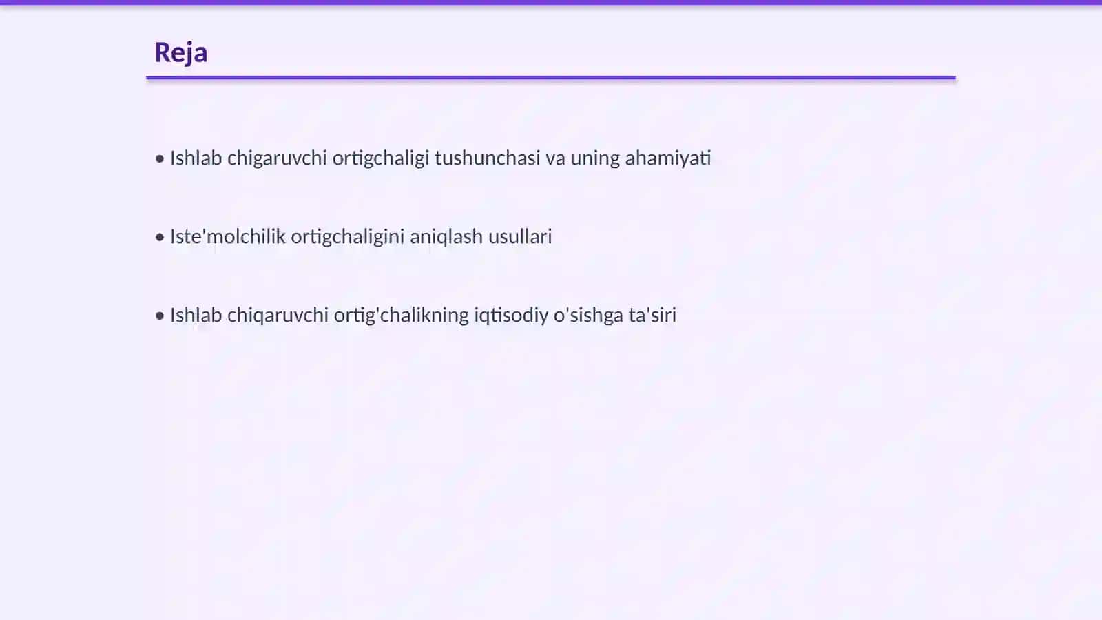 Ishlab chigaruvchi ortigchaligi va iste molchi ortigchaligi 2