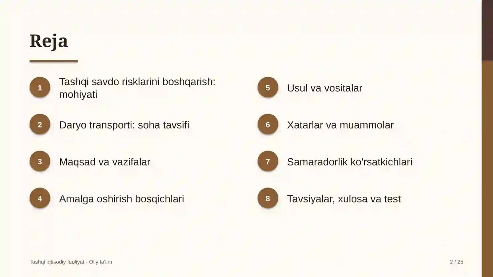 Daryo transportida tashqi savdo risklarini boshqarish 2