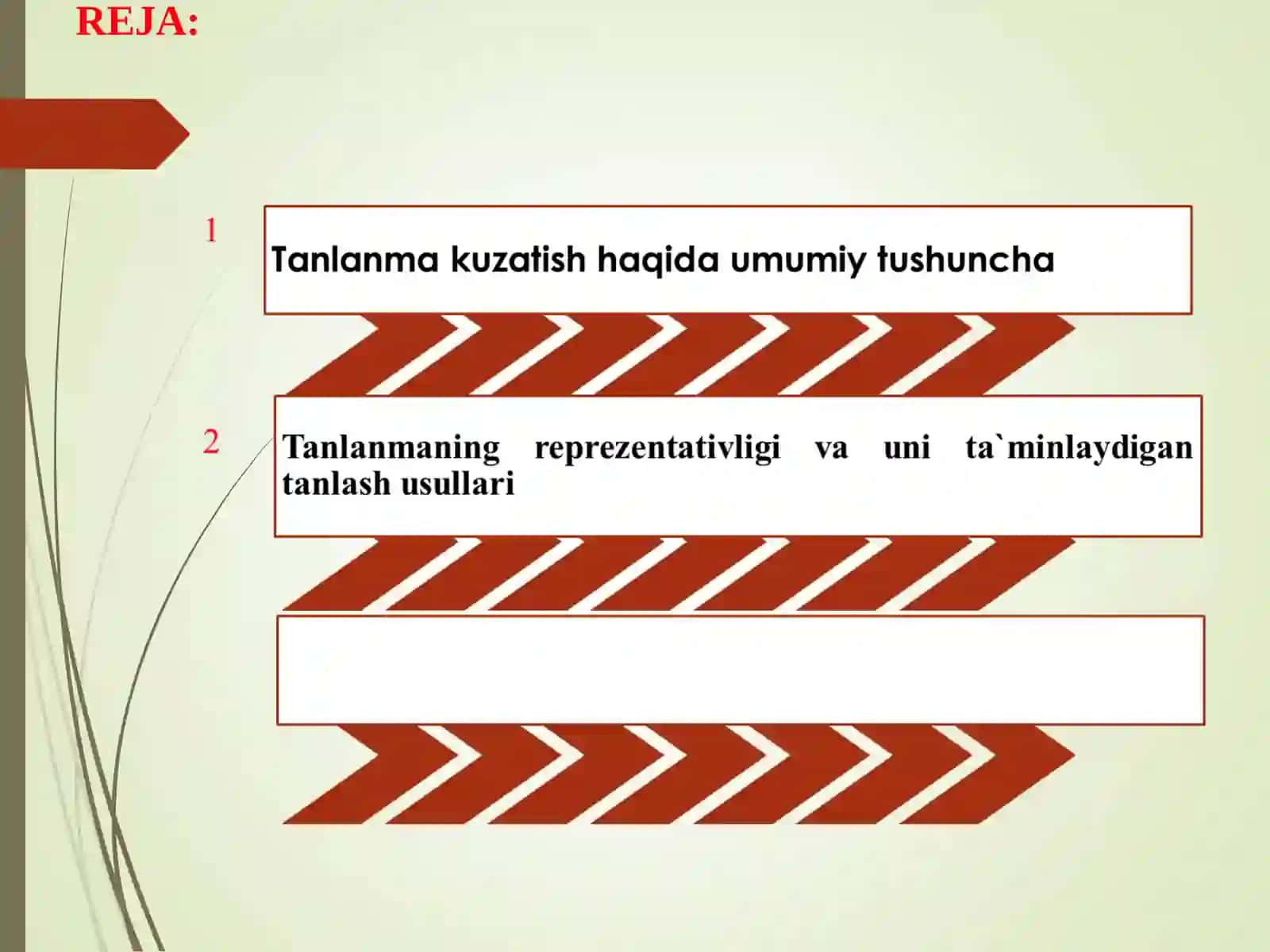 STATISTIK TADQIQOTLARDA TANLAB KUZATISHNING QO‘LLANILISHI 2