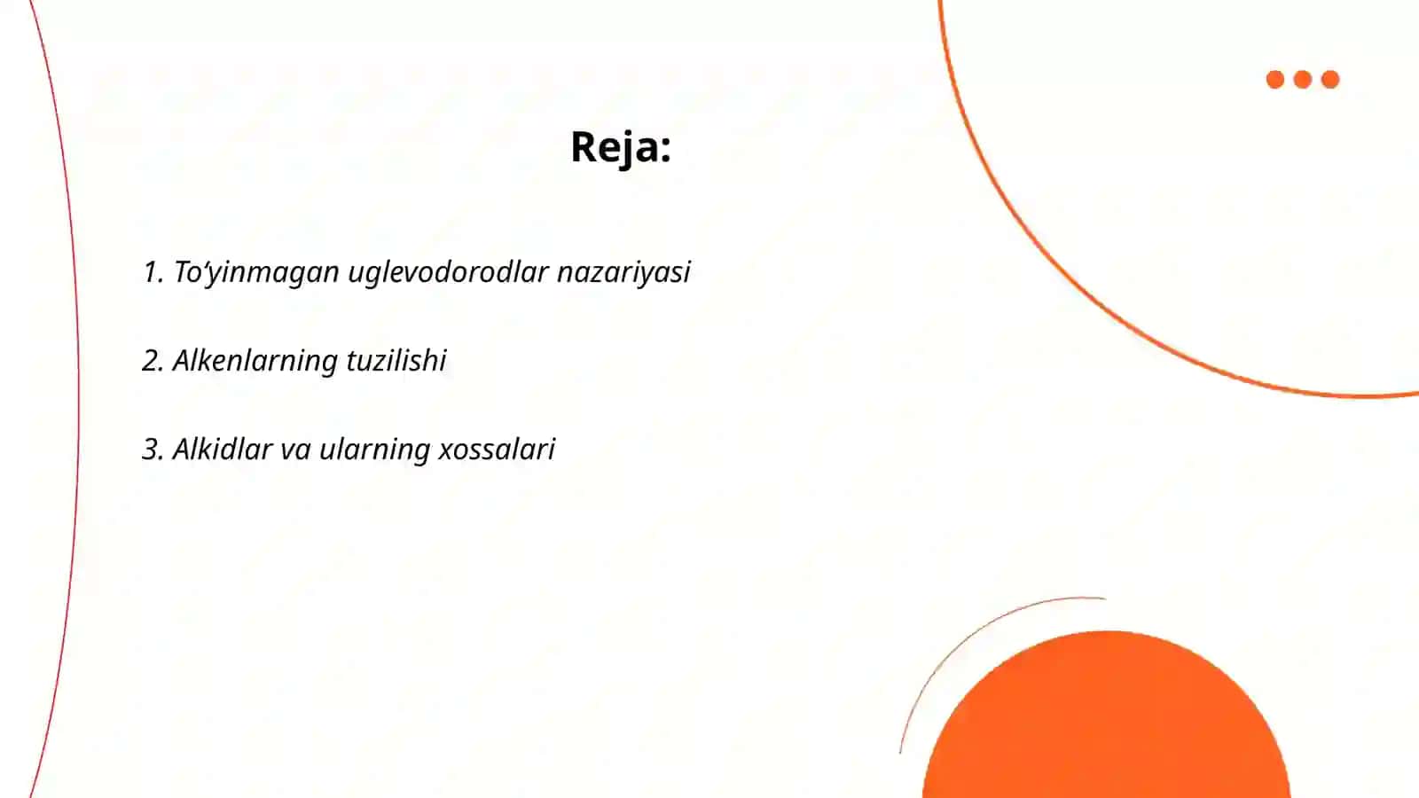 Toʻyinmagan uglevadarodlarning olinish va xossalari 2